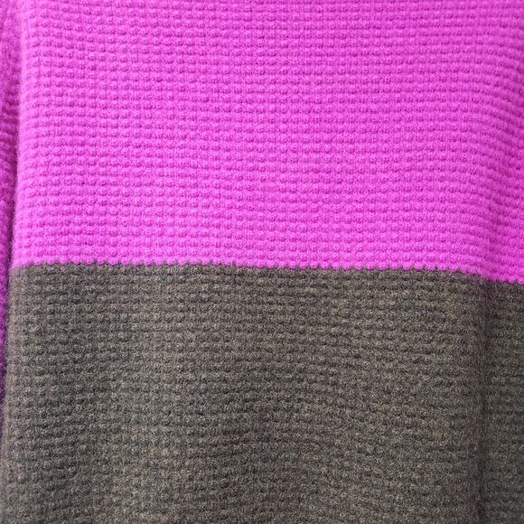 NWT J. CREW Cashmere Waffle Knit Sweater in Colorblock Women's Size Large - Picture 3 of 10